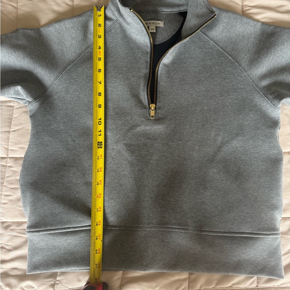 Albion Oxford Quarter-Zip Sweatshirt - Picture 2 of 7